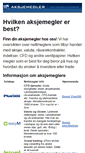 Mobile Screenshot of aksjemegler.net